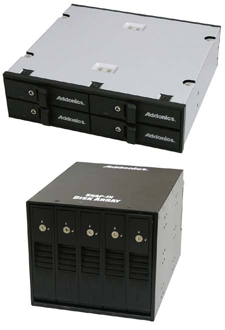 Addonics Snap-In Disk Array - модели для 3.5